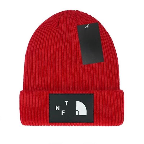 Nova moda gorro designer gorro luxo rosto gorro chapéu temperamento versátil gorro chapéu de malha quente rosto carta design chapéu 20 cores F-9