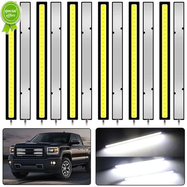 Neue 6 PCS Auto DRL 17 CM COB Led-lampe 12 V 7000 K Weiß Styling Stamm Tagfahrlicht externe Atmosphäre Arbeit Lampe Super Helle