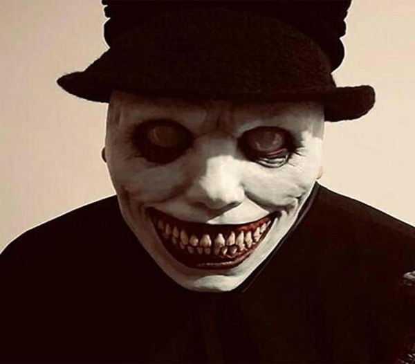 Máscara assustadora de Halloween, demônios sorridentes, máscaras faciais de terror, o mal, cosplay, fantasias de festa, adereços, decoração de feriado, presentes de festival3153143