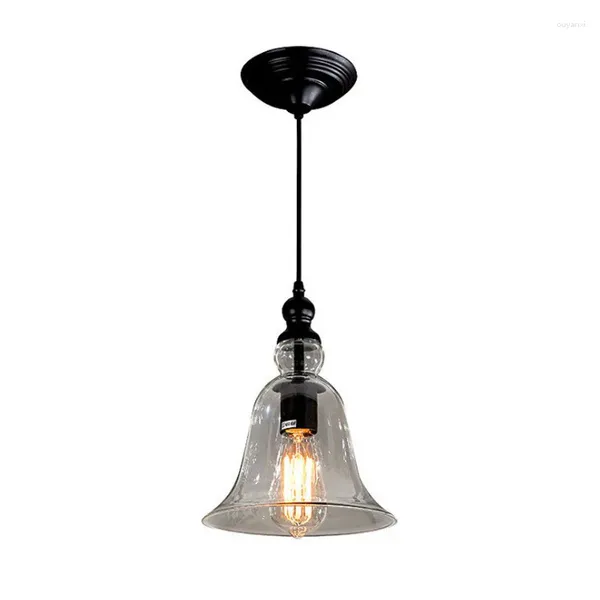 Lâmpadas pendentes restaurante bar café nórdico país americano industrial criativo vidro sino candelabro lâmpada