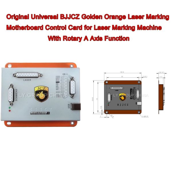 Universal BJJCZ Golden Orange Laser Marcando cartão de controle da placa -mãe para ferramenta de marcação a laser com função rotativa a eixo