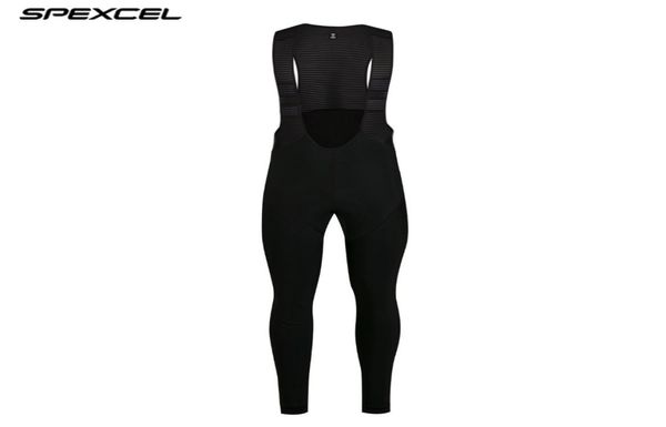 SPEXCEL Pro Race Radhose mit hoher Dichte für den Winter, gebürstetes Gewebe, wasserabweisende DWR-Behandlung, Trägerhose mit Rückseite, ket2578194