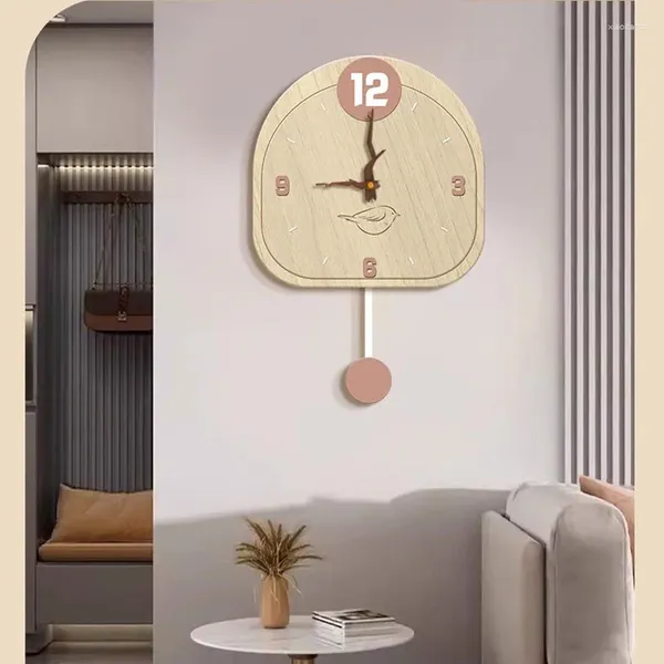 Relógios de parede arte de madeira 3d relógio de cozinha bonito pêndulo relógio silencioso digital moderno mecanismo de quartzo reloj de pared decoração de casa
