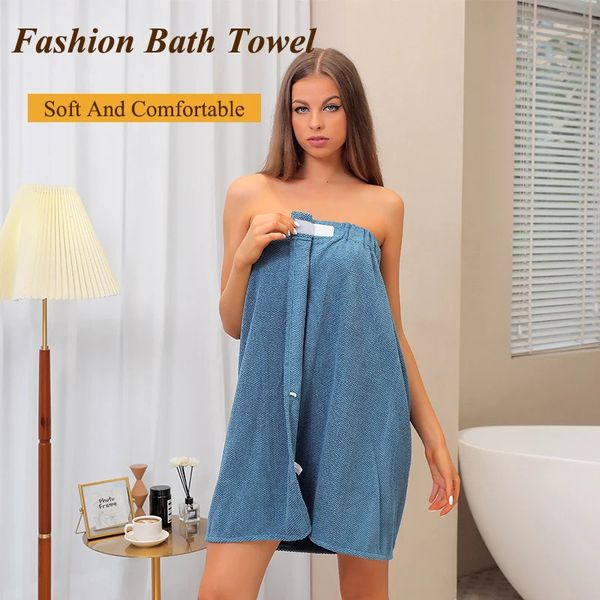 Toalha Microfibra Soft Bath Moda Mulheres Sexy Wearable Quick Dry Magic Bathing Beach Spa Roupões Nonslip S 231025