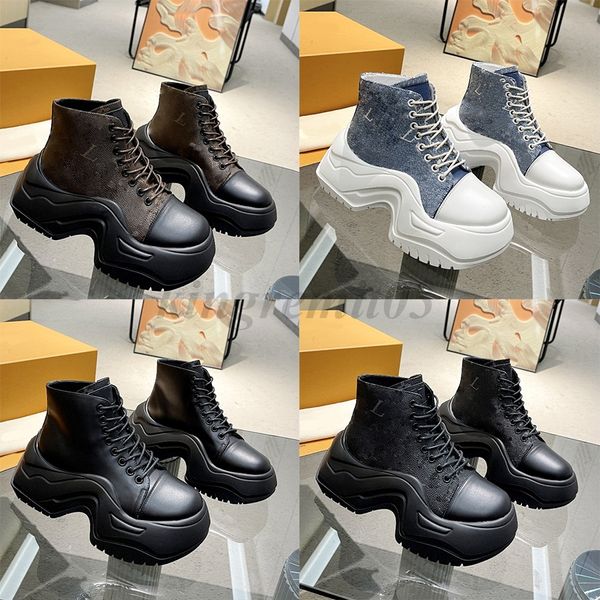 Designer ARCHLIGHT Stiefel Damen Stiefeletten Mode Leder PLATFORM Sneakers Vintage Squad Winter Wolle Booties mit Box