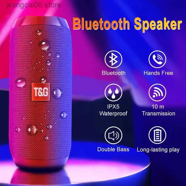 Динамики для сотовых телефонов Caixa De Som Portatil Bluetooth-динамик FM-радио Altavoces Blutooth Parlante USB AUX TF Портативный Altavoz Potente Bocina Outdoor T231026