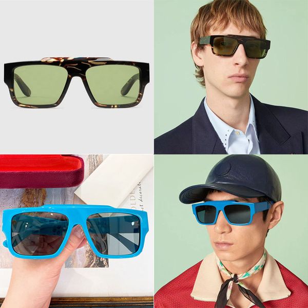 Designer da uomo e da donna Lunettes de Soleil GG1460S Piatto quadrato alla moda Cornice per specchio pilota Grande gamba a specchio Guida per il tempo libero Le vacanze vengono fornite in una scatola originale