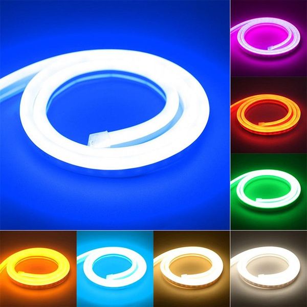 Superhelles Neonschild-LED-Licht, 120 LEDs, 12 V, flexibler LED-Streifen, 2835, wasserdichte Lichterketten, Streifen, Heimdekoration für den Außenbereich, 328 Stück