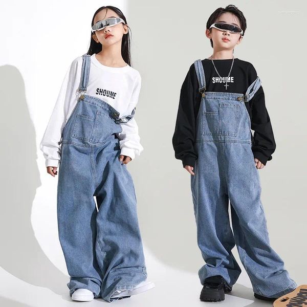 Abbigliamento da palcoscenico Costumi da ballo da sala Costumi da competizione Camicia da spettacolo generale Abiti Hip Hop Bambini Danza jazz per ragazze Abbigliamento per ragazzi