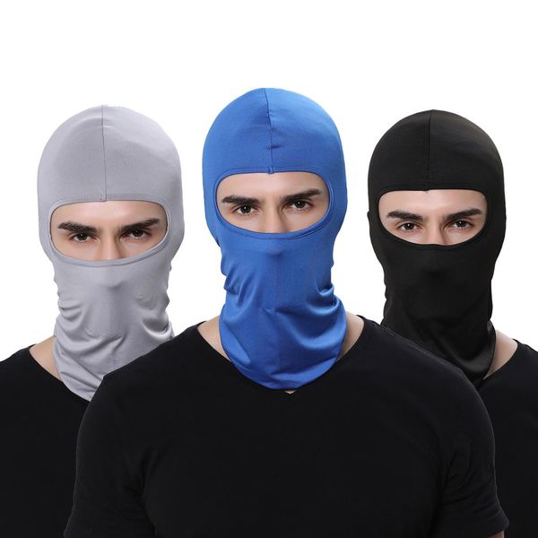 Tam kafa yüz ninja maske sonbahar kış polyester balaclava kayak maskesi motosiklet bisiklet maskeleri hafif kask boyun ısıtıcı gaiter tüp şapka 40 renk