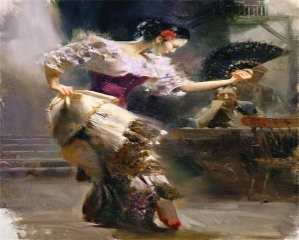 Lotes emoldurados inteiros Pino Daeni pintado à mão retrato arte pintura a óleo em tela grossa decoração de parede vários tamanhos p225300388