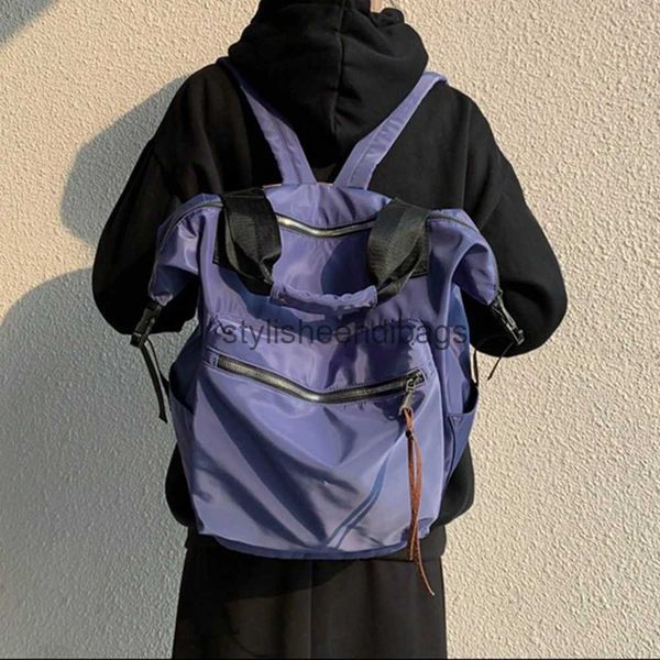 Mochila estilo mochilas feminina casual mochila de náilon mochila de viagem masculina impermeável e respirável capacidade mochila bagstylisheendibags