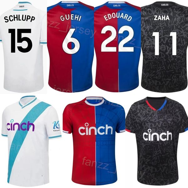 2023-24 Club Team Palace Fußballtrikot Crystal 22 Odsonne Edouard 16 Joachim Andersen 14 Jean-Philippe Mateta 3 Tyrick Mitchell 1 Sam Johnstone Fußballtrikot-Kits