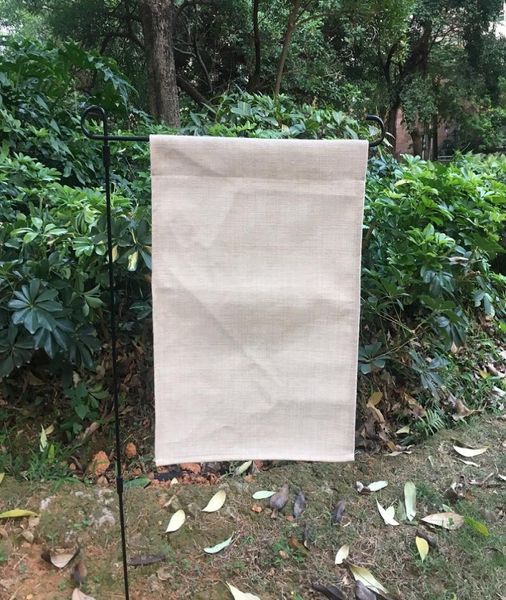 12x18 дюймов пустой льняной садовый флаг для сублимации, простые искусственные мешковины, дворовые флаги, 100 полиэстера, Banner2322275