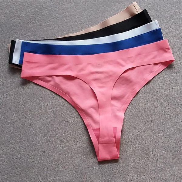 5 Pieces Lot New Sexy Panties Seamless Thong Ultra-thin Comfort No Trace Women Underwear Calcinha G-string Briefs263n