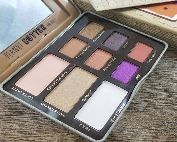 Maquillage Marka Makyajı 9Colorpcs EyeHshadow Paleti Peanvut Tereyağı ve Jöle Kremsi Döküm Göz Farı Koleksiyonu 7151639