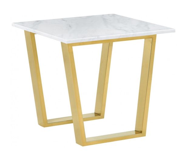 Tavolo da tè centrale in marmo europeo moderno per soggiorno in acciaio inossidabile7644038