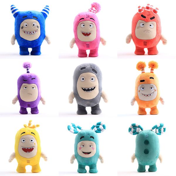 Doldurulmuş Peluş Oyuncaklar 9 inç Sevimli Oddbods Peluş Bebekler Animasyon Komik Garip Figür Yumuşak Peluş Oyuncak Çocuklar Noel Hediyesi Pembe Mavi Mor Turuncu