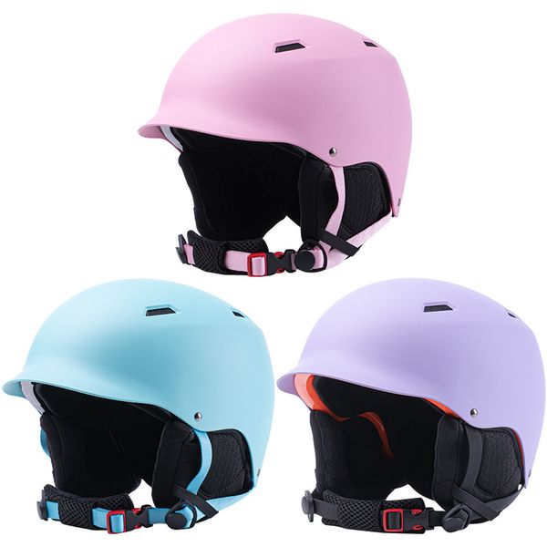 Cross-boundary 2023 new professional adult ski helmets-one-two-board, one-piece, rimmed snow caps for men and women PF