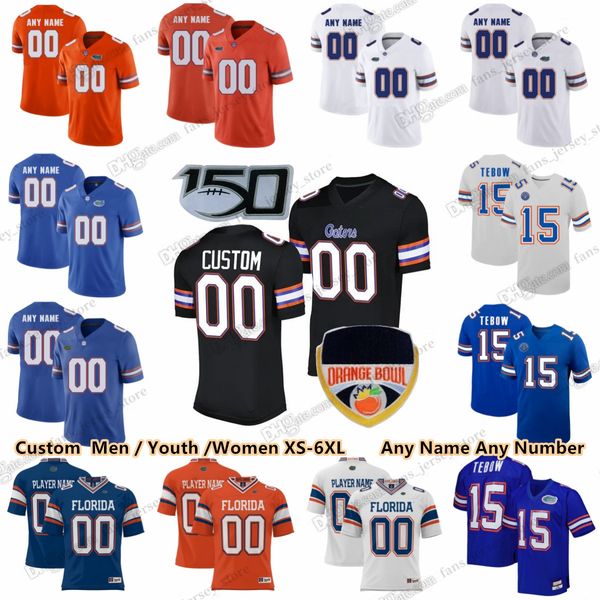 Maglie da football del Florida Gators College Tim Tebow Graham Mertz Montrell Johnson Jr. Ricky Pearsall Shemar James Max Brown Kahleil Jackson Trevor Etienne Hernandez