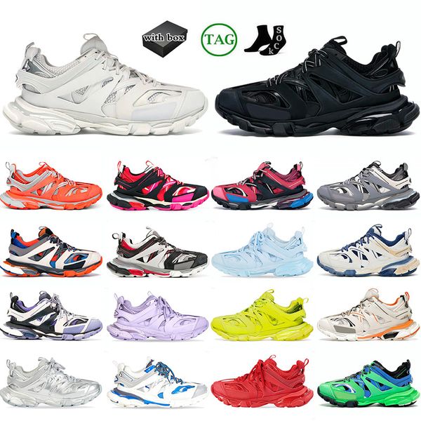 2024 Luxus OG Original Top Marke Männer Frauen Track 3 3.0 Casual Designer Schuhe Triple Weiß Schwarz Sneakers Tess.s.Bedruckte Plateau-Sneaker aus Gomma-Leder und Nylon, Größe 36–45