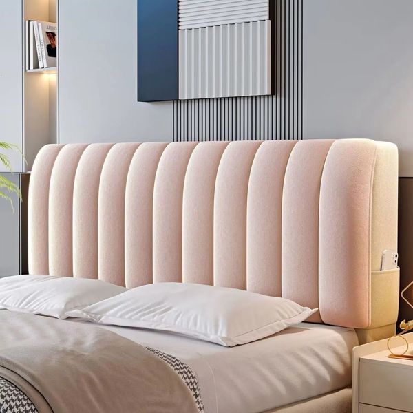 Bettwäsche-Sets Bett-Kopf-Rücken-Tagesdecken-Sets, Schlafzimmer, großes Bettkopf-Dekor, Heim- und Komfort-Kissen, seitliches King-Size-Bett, sanftes Rosa, 231026