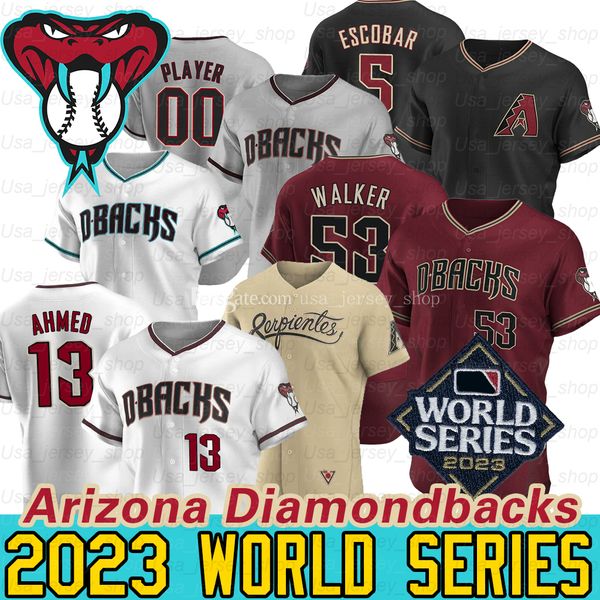 Arizona 2023 World Series Madison Bumgarner Ketel Marte Pavin Smith Nick Ahmed Walker Peralta City Connect-Trikot