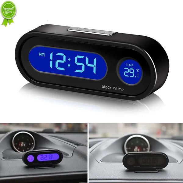 Mini Elektronische Auto Uhr Zeit Uhr Auto Uhren Leucht Thermometer LCD Hintergrundbeleuchtung Digital Display Auto Styling Zubehör