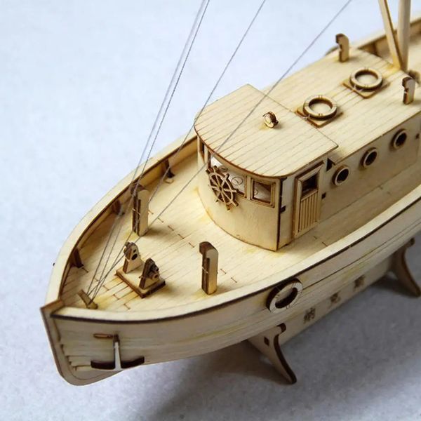 Modello di aereo Modello di assemblaggio di navi Kit fai da te Barca a vela in legno 1/50 Modello regalo Giocattolo Pesca Decorazione Barca Scala in legno assemblato fai da te 231026