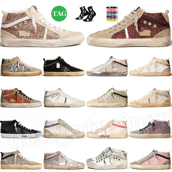 Designer scarpe dorate super goldenstar sneakers uomo donna piattaforma italia fare vecchio sporco top star in pelle piatto famoso dhgate mocassini bassi mid casual scarpe da ginnastica 36-46