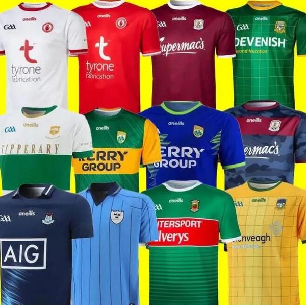 Irlanda GAA camisas de rugby TIPPERARY GALWAY DUBLIN camisas KERRY TYRONE MAYO MEATH camisa em casa fora S-3XL top rugby camisa de futebol masculina camisa de rugby