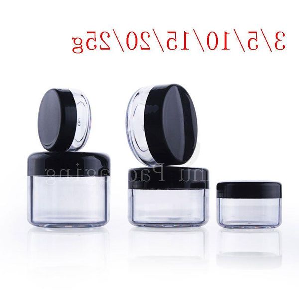 leere transparente kleine runde Plastik -Display -Topf klare Kosmetikcreme Jar Balm Behälter Mini -Probenbehälter Verpackung Spijx