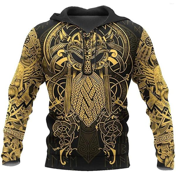 Männer Hoodies Viking Sammlung Männer 3D Gedruckt Frauen Streetwear Mit Kapuze Mantel Sweatshirt Mode Y2k Oversize Kleidung