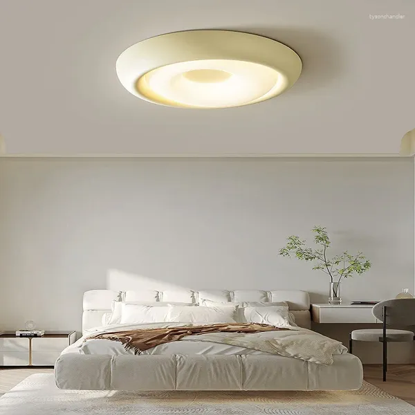 Plafoniere Illuminazione per interni Lampada da camera da letto Lampadario a LED con paralumi di copertura Lampadario a luce viola