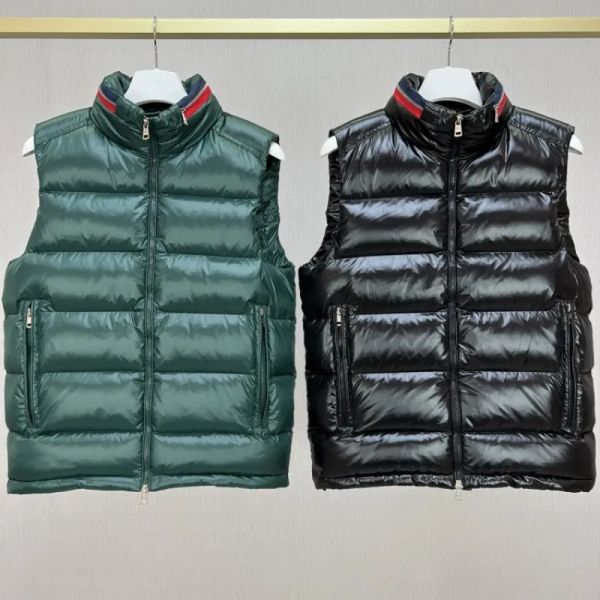 Autunno e inverno Uomo e donna Colletto rialzato Gilet in piuma Y2K Giacca casual Cappello nascosto Movimento caldo in tinta unita