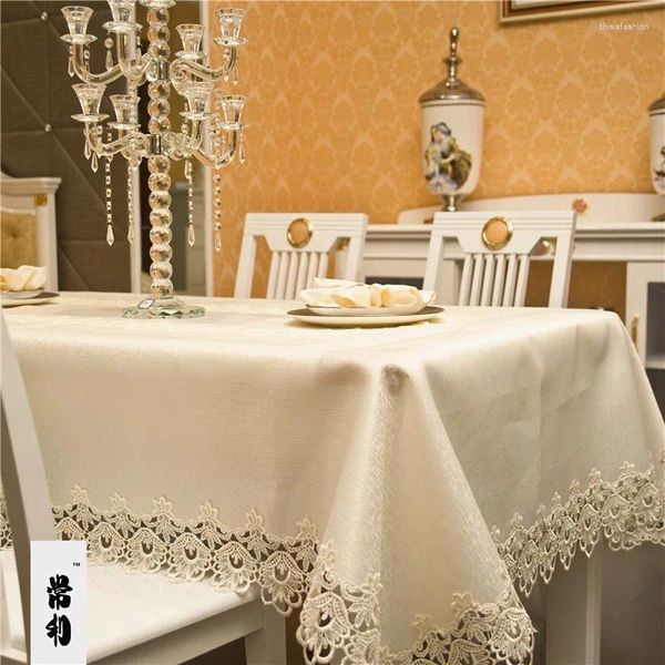 Tafelkleed Grote maat stof voor woondecoratie Handdoek Kanten tafelkleed Rechthoekig Rond Ovaal Dineren