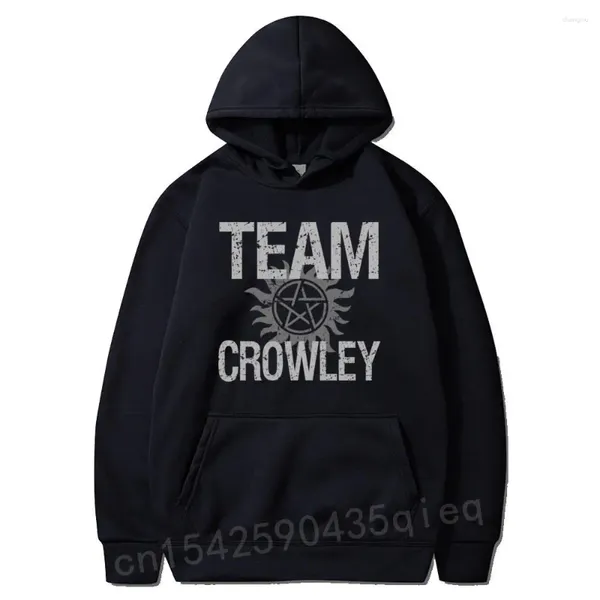 Herren Hoodies Man Spn Brothers Sweatshirt Supernatural Team Crowley Neuheit Herbst Langarm Kapuzenmantel Plus Size