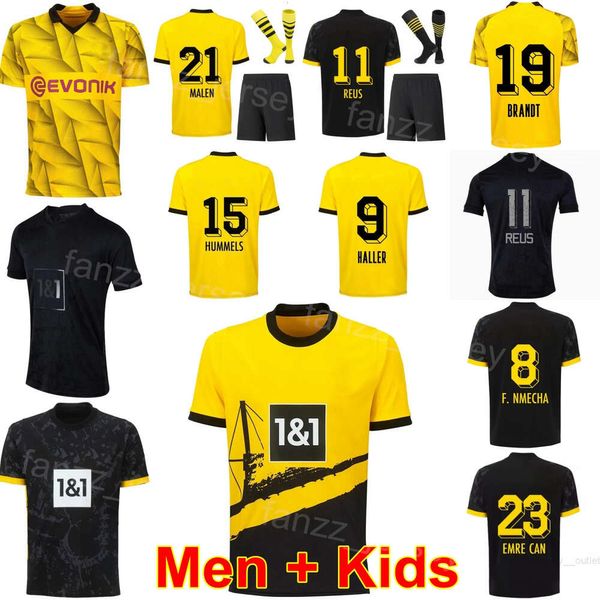 Borussia Soccer Dortmund Soccer 21 Donyell Malen Maglie Set Felix Nmecha Ramy Bensebaini Marius Wolf Marco Reus Julian Brandt Mats Hummels Maglia da calcio Kit 23 24