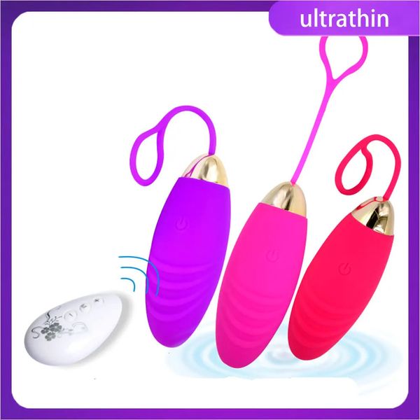 Brinquedos adultos 10 velocidades Silicone Jump Egg Vibradores para Mulheres Controle Remoto Sem Fio Vibradores Clitóris Estimulador USB Massagem Adulto Brinquedos Sexuais 231026