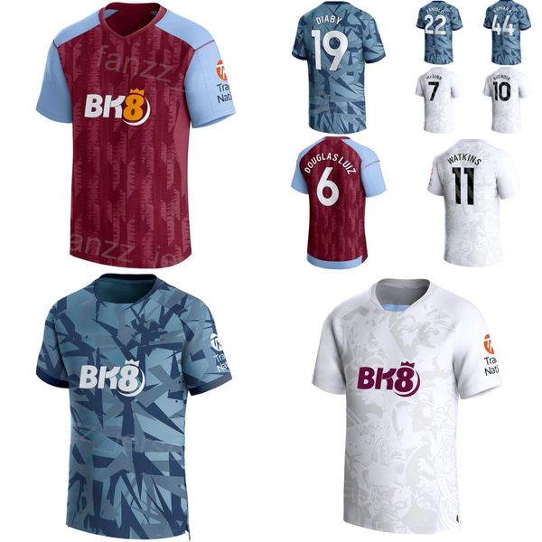 Vereinsmannschaft 23 24 Fußball Aston Villas 14 Pau Torres Trikot 12 Lucas Digne 19 Moussa Diaby 11 Ollie Watkins 6 Douglas Luiz 1 Emiliano Martinez Fußballtrikot-Kits Uniform