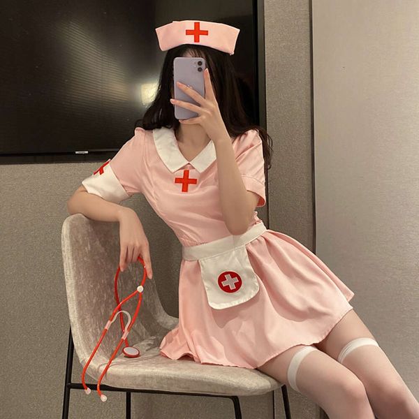 Cosplay erótico enfermeira uniforme cosplay lingerie impertinente sexy vestido quente meninas pornô role play outfit mulher anjo amor sexual adulto