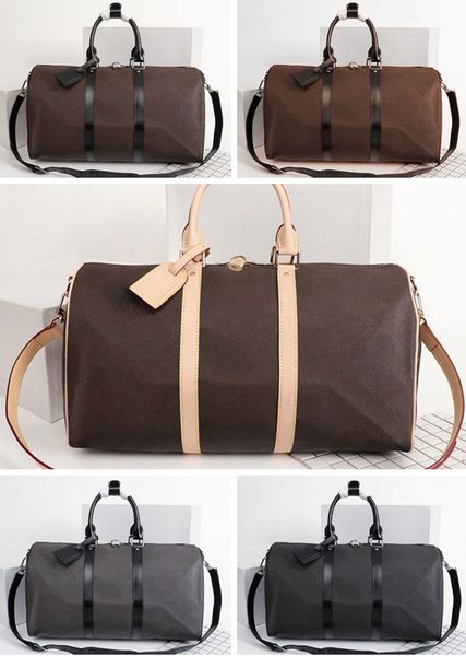 Grande capacidade 45 50 55 cm Designer Duffel Bags Mulheres Tote Bolsa de viagem Bolsa de ombro de luxo para homens Duffel Bag Sport Outdoor Packs Classic Duffel Totes Designer Bag