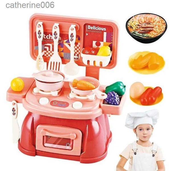 Cucine Gioca Cibo 45 Pezzi Cucina Giocattolo Plastica Lavastoviglie Lavello Set Bambini Simulazione Giochi di ruolo Giochi di ruolo Kit Lavori domestici Giocattolo educativo precoce BambiniL231026