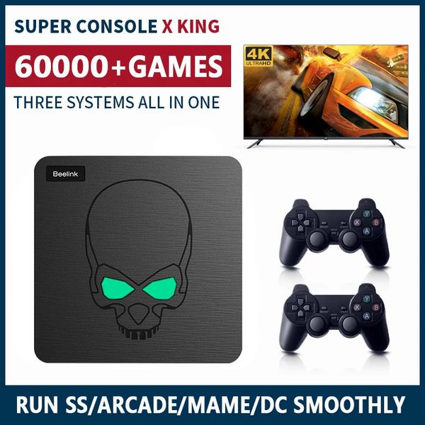 Gamecontroller Joysticks Game Box Beelink Super Console X King S922X WiFi 6 Videospielkonsolen für SS/ARCADE/MAME/DC mit 60000 Spielen Retro Mini TV Box 231025