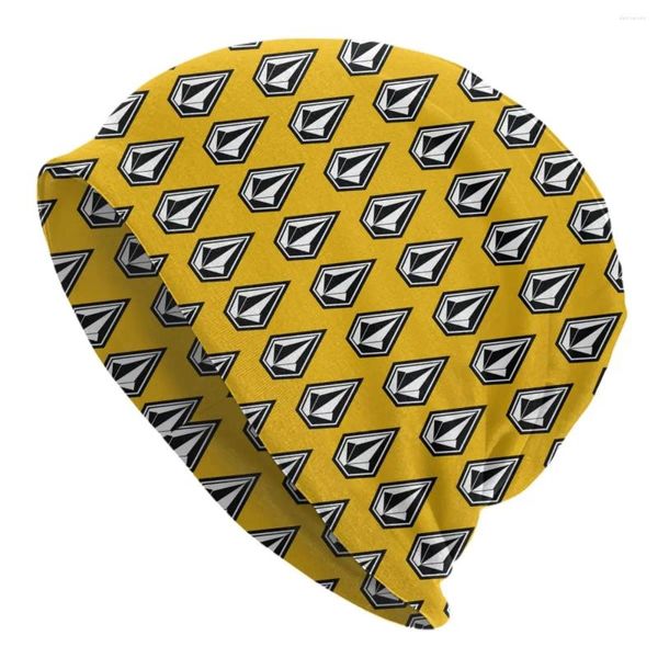 Beretler Volcom Logo Kafa Beanies Caps Erkekler Kadın Unisex Açık Kış Sıcak Örgü Şapka Yetişkin Bonnet Şapkaları