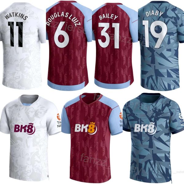 2023-24 Club Team Aston Villas 11 WATKINS Maglie da calcio 6 LUIZ 2 CASH 19 DIABY 24 DURAN 31 BAILEY 7 McGINN 4 KONSA 12 DIGNE 14 PAU 44 KAMARA 8 TIELEMANS Maglia da calcio