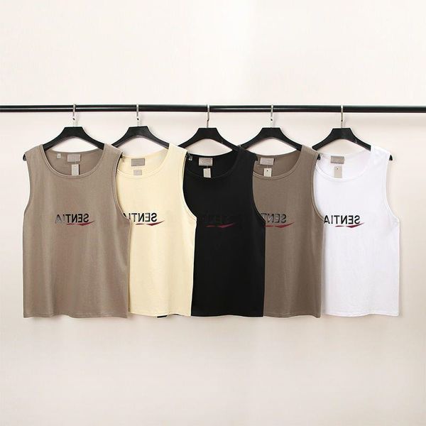 Neue Designer T Shirts Männer Stylist T-Shirts Männer Sommer Druck Buchstaben Lose Hip Hop Trend Tank Top Luxus Casual Wear cigru