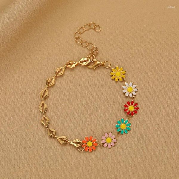 Charm Armbänder Mode Boho Perle Kristall Schmetterling Kette Armband für Frauen Blume Stern Seestern Gänseblümchen Blatt Freundschaft Handgelenk Schmuck Geschenk