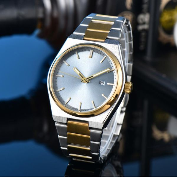 Relógios de pulso de marca de moda Tissoity Homens Mulheres relógios Top Quality Quartz Movement Watch Luxo Negócios Relógio de Pulso Clássicos 1853 PRX Designer Relógios Pulseira