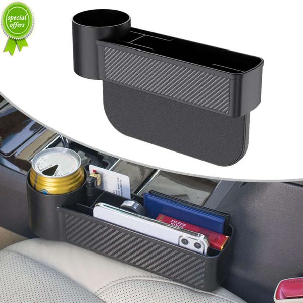 Nova caixa de armazenamento para preenchimento de espaço de assento de carro, organizador de fenda para assento interior de carro, suporte para bebidas, acessórios de decoração